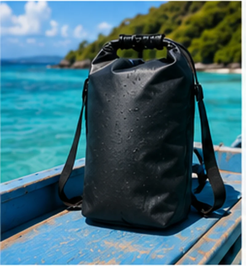 Dry bag waterproof di atas kapal tropis